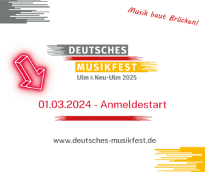 Onlineanmeldung für das Deutsche Musikfest 2025 startet!